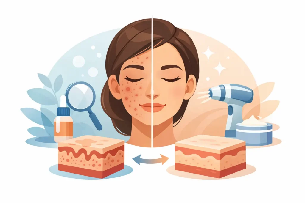 Acne Scar Treatment Before After Results